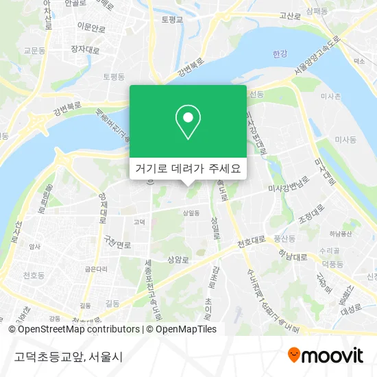고덕초등교앞 지도