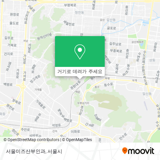 서울미즈산부인과 지도