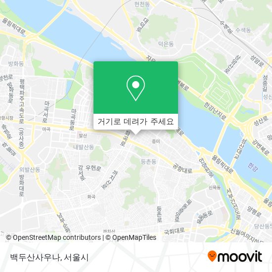 백두산사우나 지도