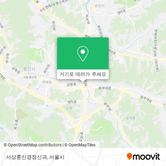 서상훈신경정신과 지도