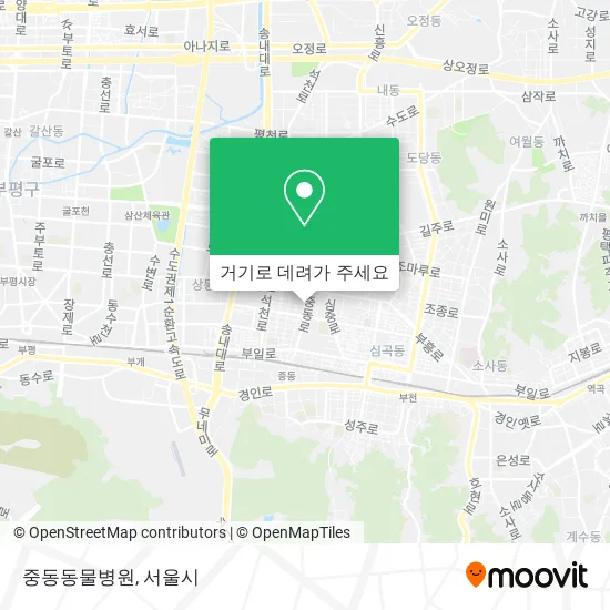 중동동물병원 지도