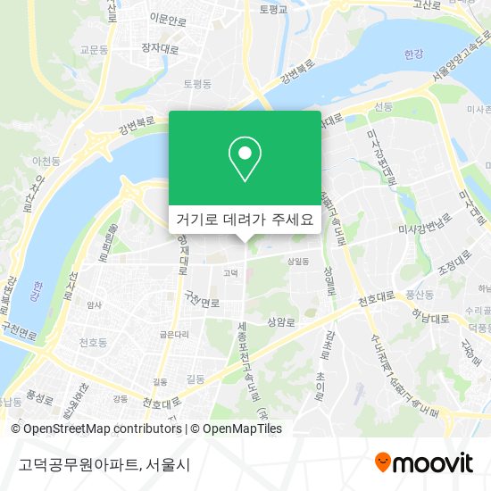 고덕공무원아파트 지도