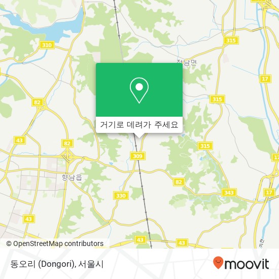 동오리 (Dongori) 지도