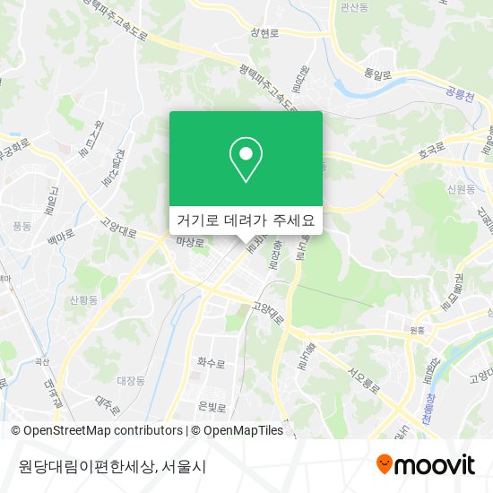 원당대림이편한세상 지도