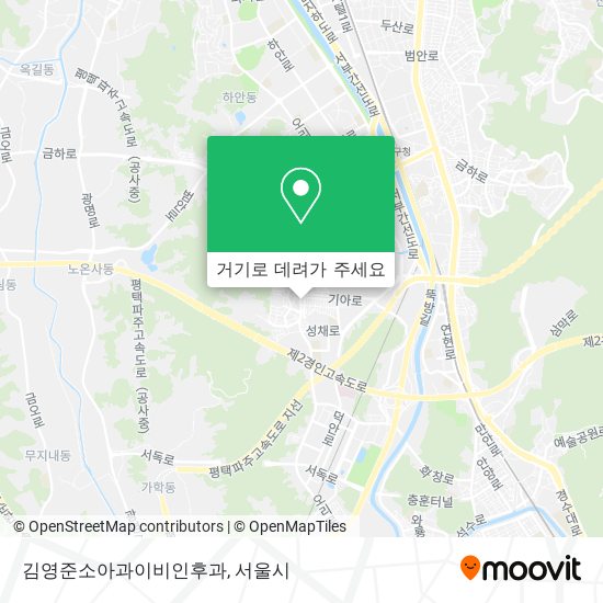 김영준소아과이비인후과 지도