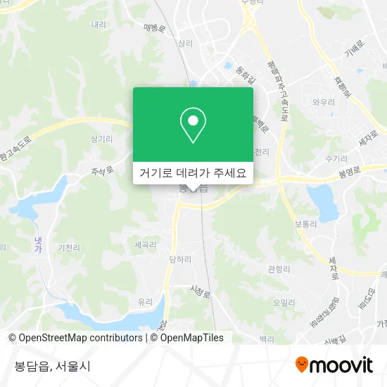 봉담읍 지도