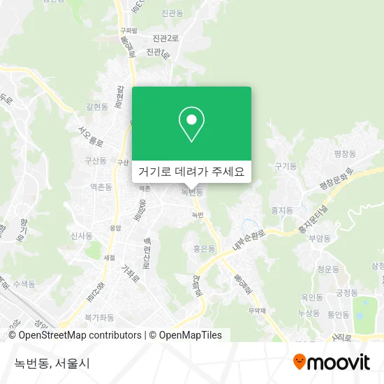 녹번동 지도