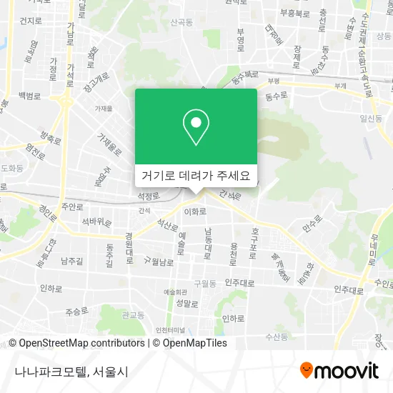 나나파크모텔 지도