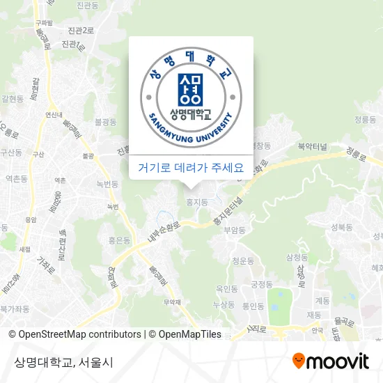 상명대학교 지도