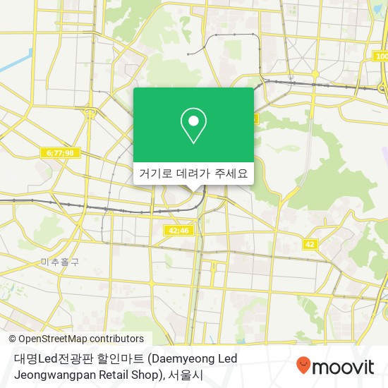 대명Led전광판 할인마트 (Daemyeong Led Jeongwangpan Retail Shop) 지도