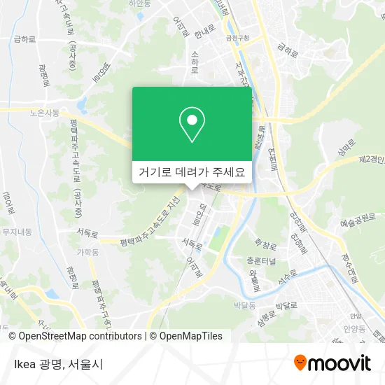 Ikea 광명 지도