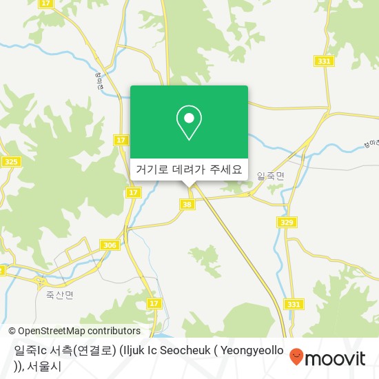 일죽Ic 서측(연결로) (Iljuk Ic Seocheuk ( Yeongyeollo )) 지도