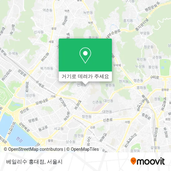 베일리수 홍대점 지도