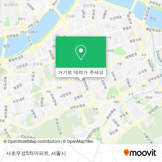 서초우성5차아파트 지도