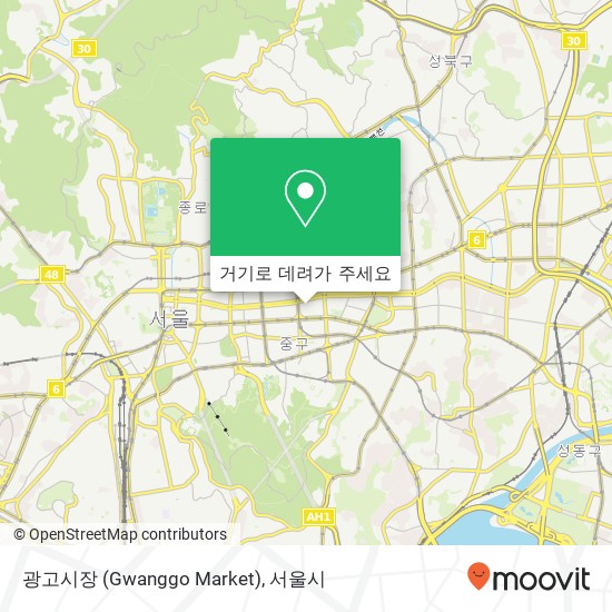 광고시장 (Gwanggo Market) 지도