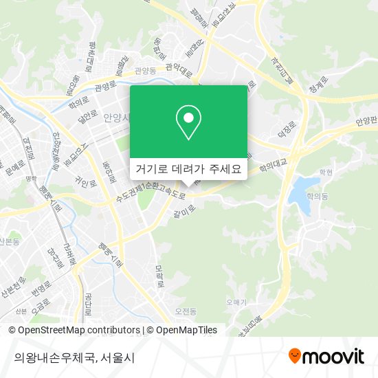 의왕내손우체국 지도