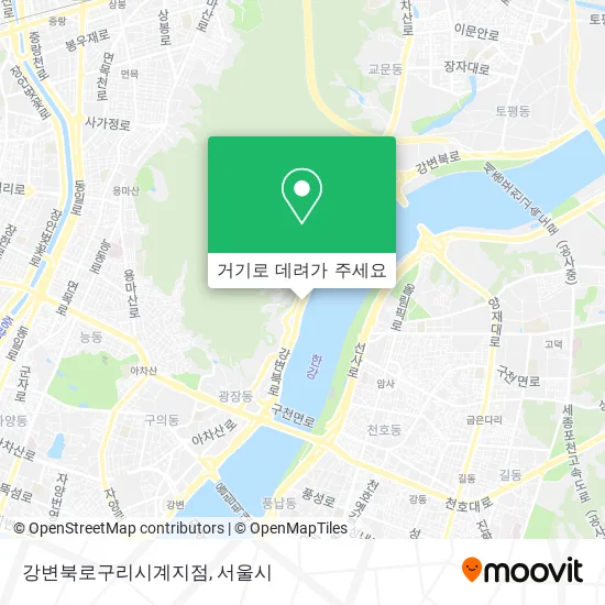 강변북로구리시계지점 지도