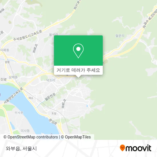 와부읍 지도