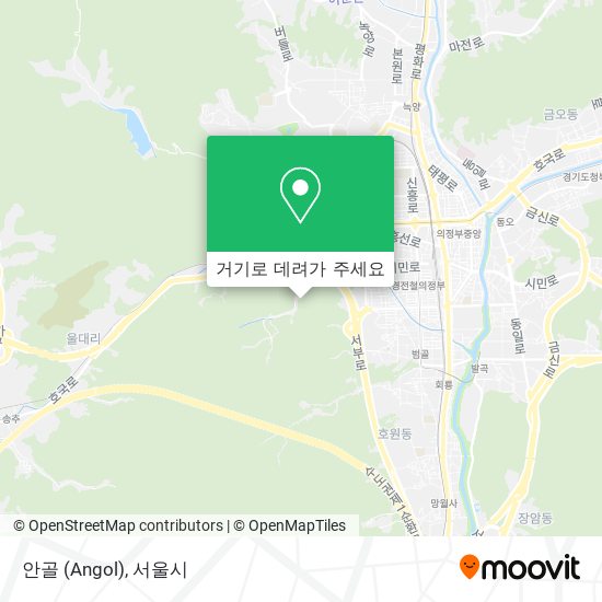 안골 (Angol) 지도
