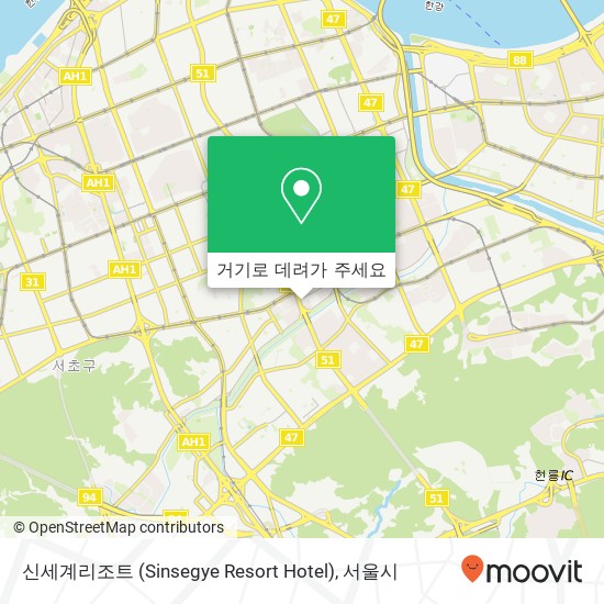 신세계리조트 (Sinsegye Resort Hotel) 지도
