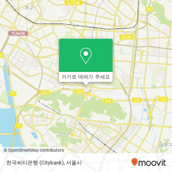 한국씨티은행 (Citybank) 지도