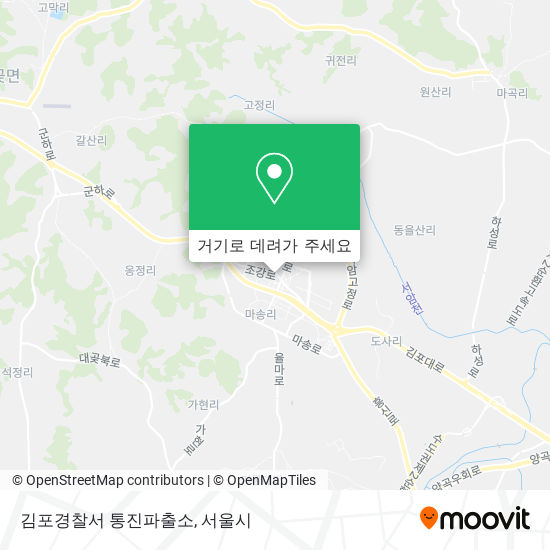 김포경찰서 통진파출소 지도