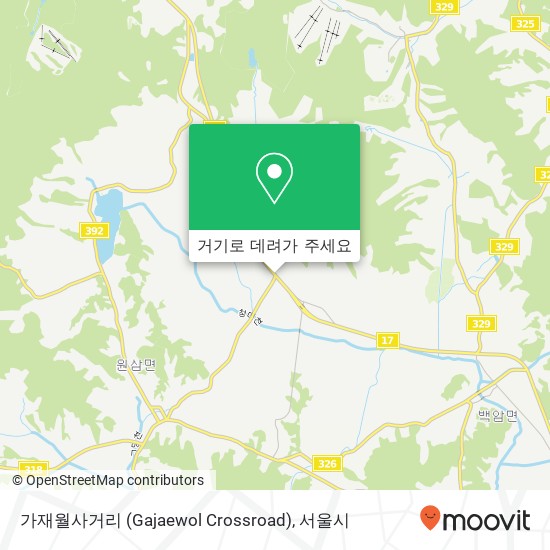 가재월사거리 (Gajaewol Crossroad) 지도
