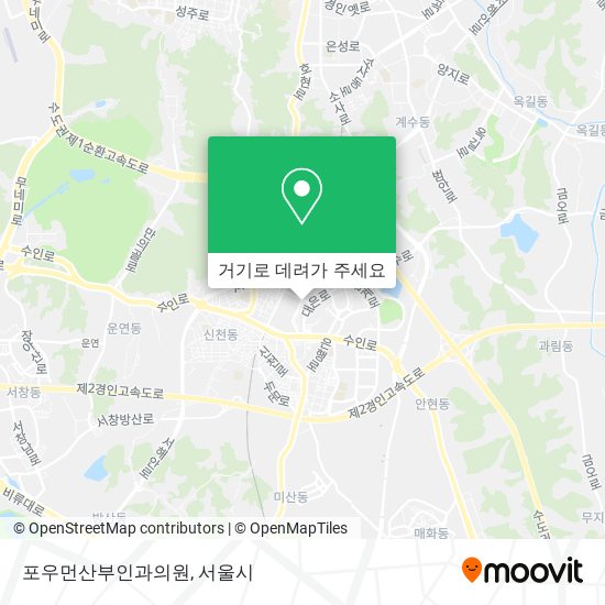 포우먼산부인과의원 지도