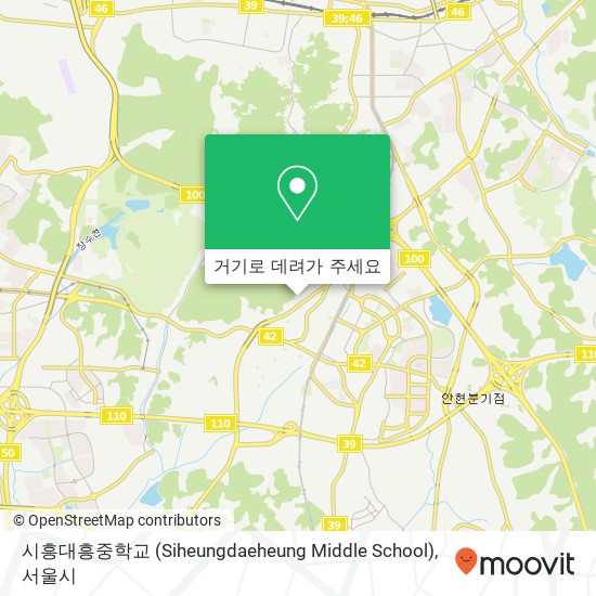 시흥대흥중학교 (Siheungdaeheung Middle School) 지도