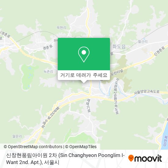 신창현풍림아이원 2차 (Sin Changhyeon Poonglim I-Want 2nd. Apt.) 지도