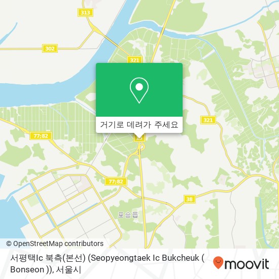 서평택Ic 북측(본선) (Seopyeongtaek Ic Bukcheuk ( Bonseon )) 지도
