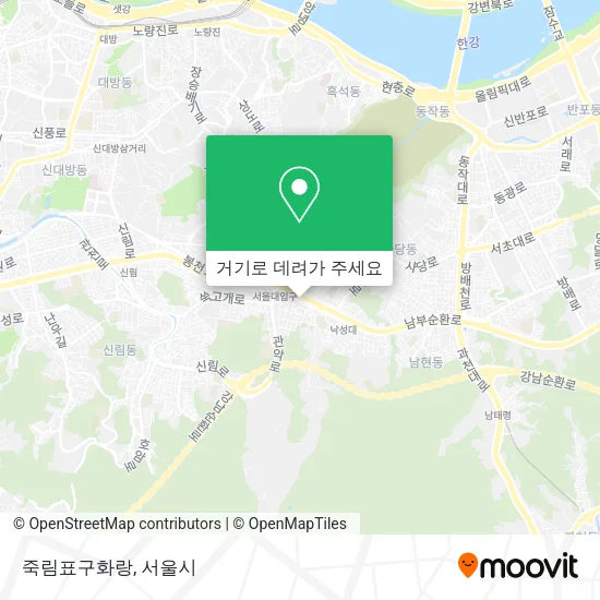 죽림표구화랑 지도