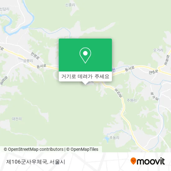 제106군사우체국 지도