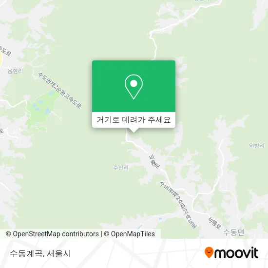 수동계곡 지도