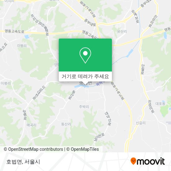 호법면 지도
