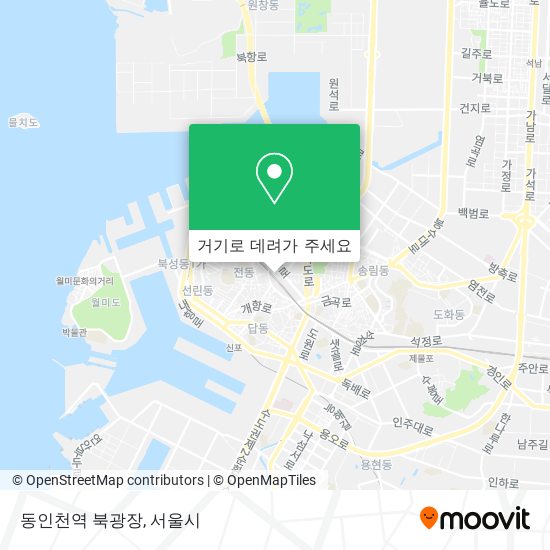 동인천역 북광장 지도
