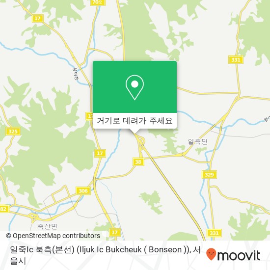 일죽Ic 북측(본선) (Iljuk Ic Bukcheuk ( Bonseon )) 지도