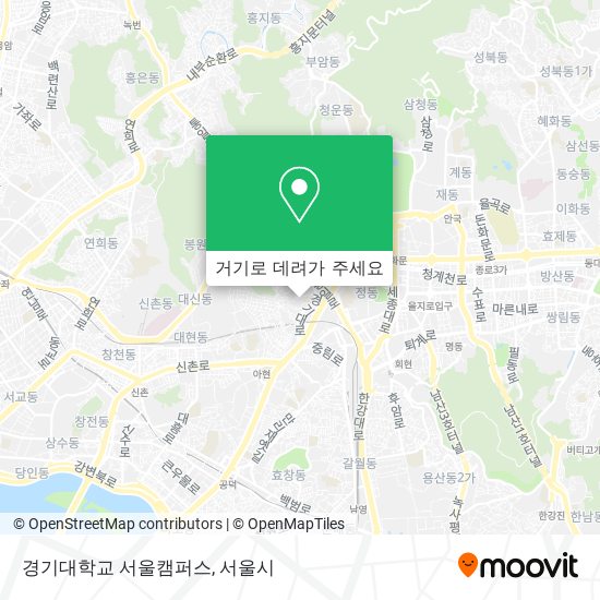 경기대학교 서울캠퍼스 지도