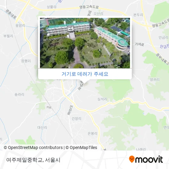여주제일중학교 지도
