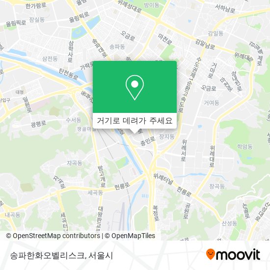 송파한화오벨리스크 지도