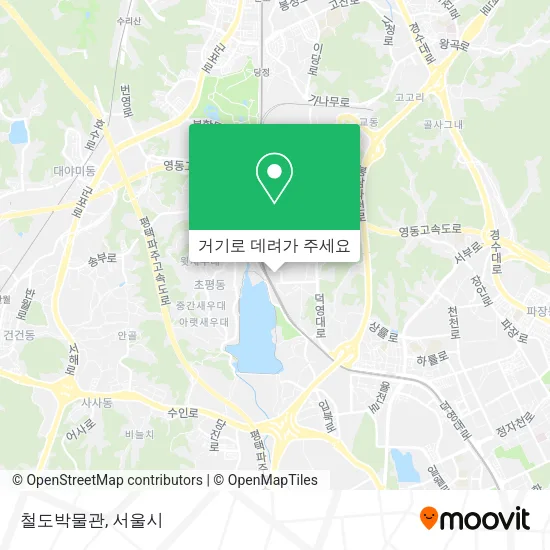 철도박물관 지도