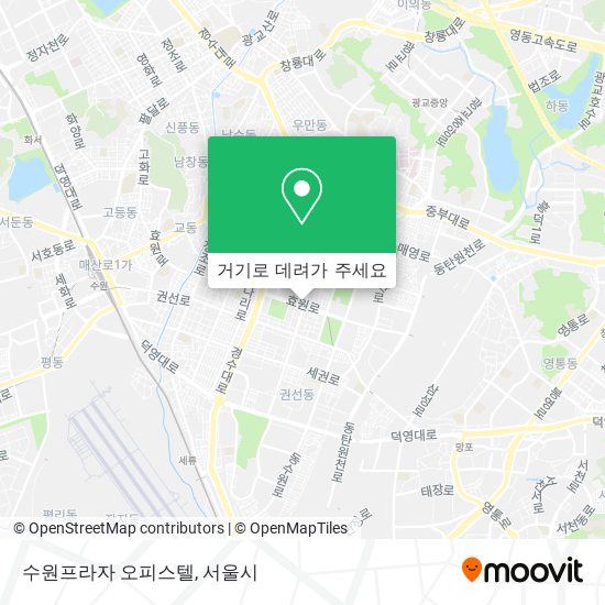 수원프라자 오피스텔 지도