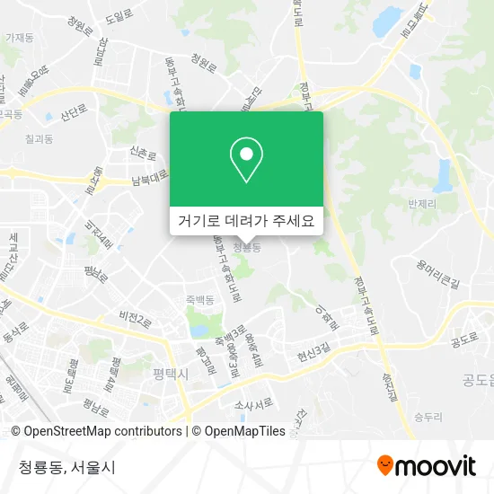 청룡동 지도