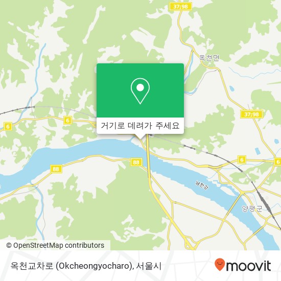 옥천교차로 (Okcheongyocharo) 지도