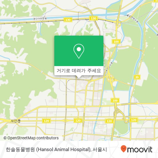 한솔동물병원 (Hansol Animal Hospital) 지도