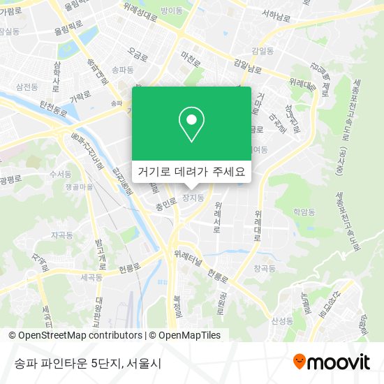 송파 파인타운 5단지 지도