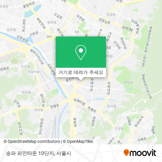 송파 파인타운 10단지 지도