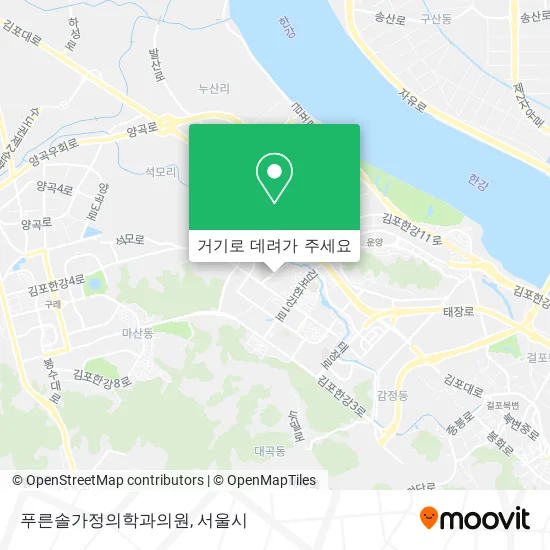 푸른솔가정의학과의원 지도