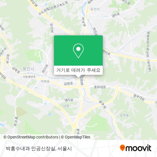 박홍수내과 인공신장실 지도