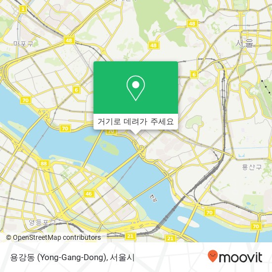 용강동 (Yong-Gang-Dong) 지도